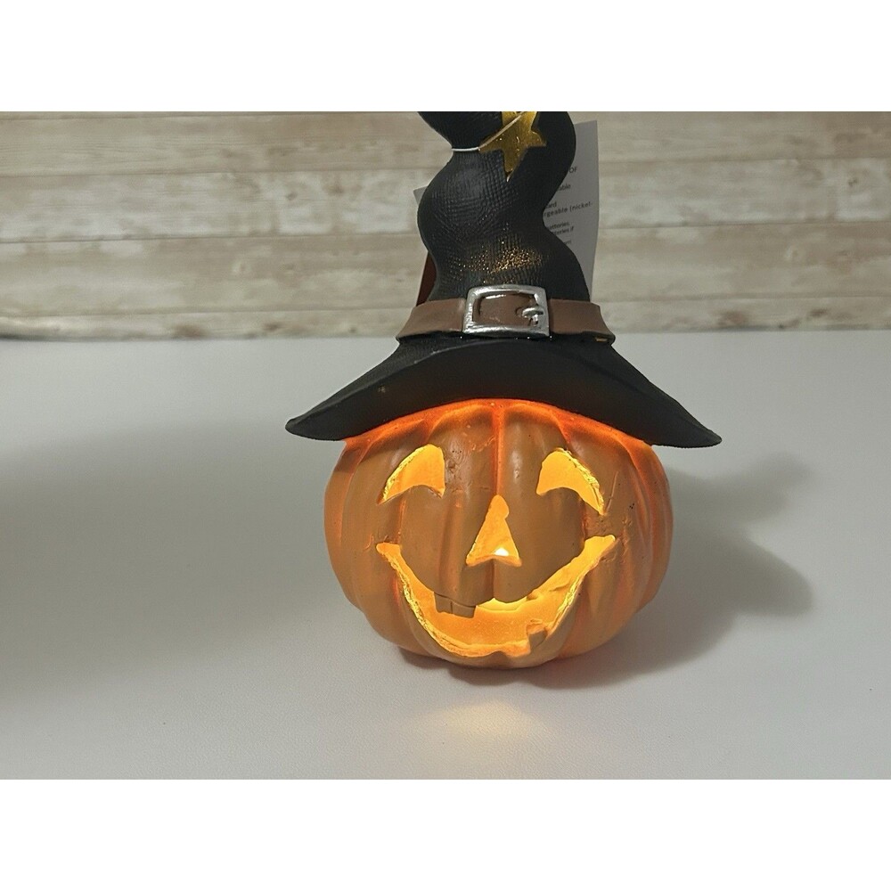 jack-o'-lantern Witches Hat LED Candle Halloween tabletop decoration